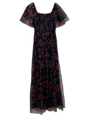 Baltic Born Cassandra Tulle floral long maxi dress sz XL whimsigoth witchy fairy